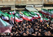 مراسم عزاداری چهلمین روز شهادت رهبر انقلاب در همدان