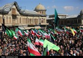 مراسم عزاداری چهلمین روز شهادت رهبر انقلاب در همدان