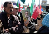 مراسم عزاداری چهلمین روز شهادت رهبر انقلاب در همدان