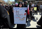 مراسم عزاداری چهلمین روز شهادت رهبر انقلاب در همدان