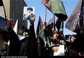 مراسم عزاداری چهلمین روز شهادت رهبر انقلاب در تهران - 1