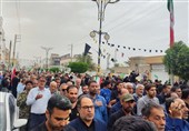 مراسم عزای رهبر شهید انقلاب در جنوب بوشهر