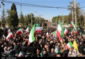 مراسم عزاداری چهلمین روز شهادت رهبر انقلاب در کرمان