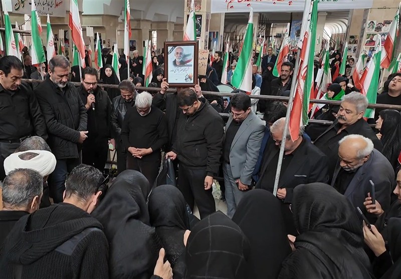 تشییع و تدفین دو شهید حمله صهیونی در تبریز