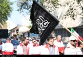 عزاداری و خدمت‌رسانی؛ روایت حضور مخلصانه هلال‌احمر در اربعین امام شهید