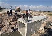 تعمیر پل تخریبی ناشی از سیل در استان بوشهر در 72 ساعت