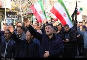 دسته عزاداری زینبیه اعظم زنجان بمناسبت چهلمین روز شهادت رهبر انقلاب