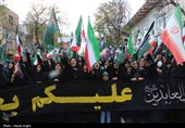دسته عزاداری زینبیه اعظم زنجان بمناسبت چهلمین روز شهادت رهبر انقلاب