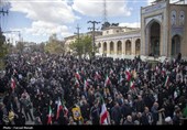 مراسم عزاداری چهلمین روز شهادت رهبر انقلاب در کرمانشاه