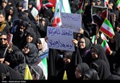 مراسم عزاداری چهلمین روز شهادت رهبر انقلاب در همدان
