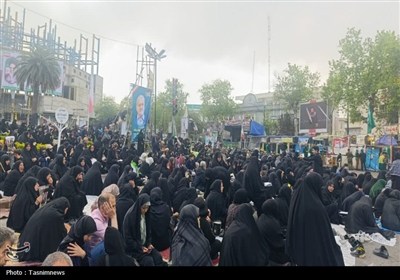 ندبه‌خوانی مردم گرگان در آغاز چله دوم مقاومت و حماسه+عکس