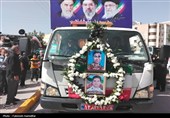 تشییع پیکر مطهر 2 شهید جنگ رمضان در دشتستان