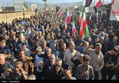 تشییع پیکر شهید خادمی در زادگاهش‌