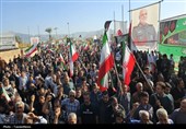 تشییع پیکر شهید خادمی در زادگاهش‌