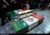 تشییع پیکر شهید 10 ماه به همراه خانواده