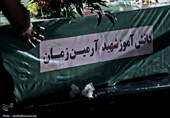 دانش‌آموزان شهید کاشانی در جایگاه ابدی آرام گرفتند+فیلم