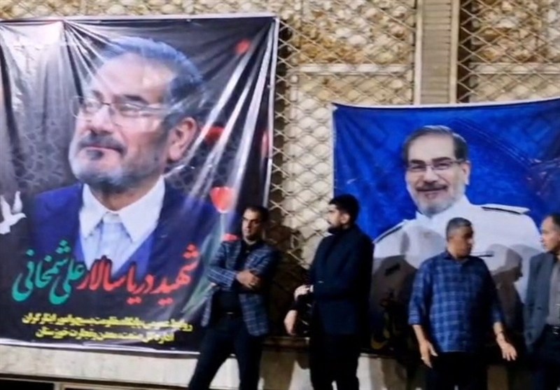 مراسم چهلم شهید دریاسالار علی شمخانی در اهواز