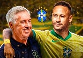اشاره آنچلوتی به احتمال دعوت نیمار به تیم ملی برزیل