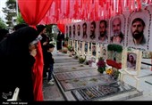 آیین بزرگداشت چهلم شهدای جنگ رمشان اصفهان