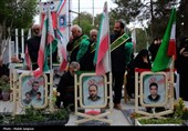 آیین بزرگداشت چهلم شهدای جنگ رمشان اصفهان