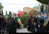 آیین بزرگداشت چهلم شهدای جنگ رمشان اصفهان