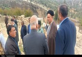 بازدید استاندار از آبشار کمردوغ قلعه رئیسی