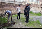 کاشت نهال به یاد رهبر شهید انقلاب در کردستان