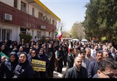 اجتماع کادر بهداشت و درمان لرستان در محکومیت جنایات آمریکا و اسرائیل