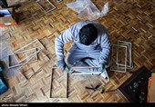 گروه های جهادی پای کار منازل آسیب دیده جنگ رمضان