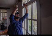 گروه های جهادی پای کار منازل آسیب دیده جنگ رمضان