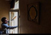 گروه های جهادی پای کار منازل آسیب دیده جنگ رمضان