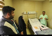 عیادت خبرنگاران تسنیم استان زنجان از مدیر عامل جمعیت هلال احمر زنجان