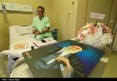 عیادت خبرنگاران تسنیم استان زنجان از مدیر عامل جمعیت هلال احمر زنجان