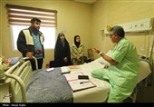 عیادت خبرنگاران تسنیم استان زنجان از مدیر عامل جمعیت هلال احمر زنجان