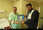 عیادت خبرنگاران تسنیم استان زنجان از مدیر عامل جمعیت هلال احمر زنجان