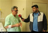 عیادت خبرنگاران تسنیم استان زنجان از مدیر عامل جمعیت هلال احمر زنجان