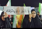 تداوم حماسه حضور مردم در خیابان‌های بندرلنگه