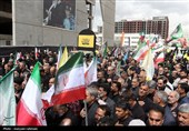 اجتماع صادقیون در میدان شهدای مشهد؛ تشییع پیکر 2 شهید