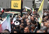 اجتماع صادقیون در میدان شهدای مشهد؛ تشییع پیکر 2 شهید