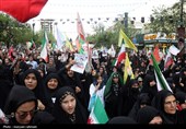 اجتماع صادقیون در میدان شهدای مشهد؛ تشییع پیکر 2 شهید