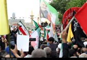 اجتماع صادقیون در میدان شهدای مشهد؛ تشییع پیکر 2 شهید