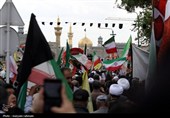 اجتماع صادقیون در میدان شهدای مشهد؛ تشییع پیکر 2 شهید