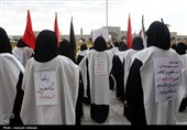 اجتماع صادقیون در میدان شهدای مشهد؛ تشییع پیکر 2 شهید