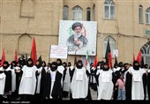 اجتماع صادقیون در میدان شهدای مشهد؛ تشییع پیکر 2 شهید