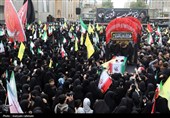 اجتماع صادقیون در میدان شهدای مشهد؛ تشییع پیکر 2 شهید