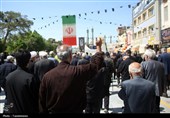 عرض ارادت دسته‌جات عزاداری امام صادق (ع) در حرم حضرت معصومه(س)