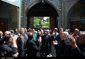 عرض ارادت دسته‌جات عزاداری امام صادق (ع) در حرم حضرت معصومه(س)