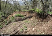 رانش زمین در روستای «لشکان» اشکور گیلان