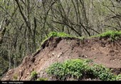 رانش زمین در روستای «لشکان» اشکور گیلان