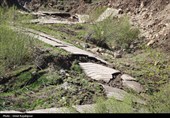 رانش زمین در روستای «لشکان» اشکور گیلان